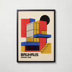 Bauhaus Dessau Poster – svart ram