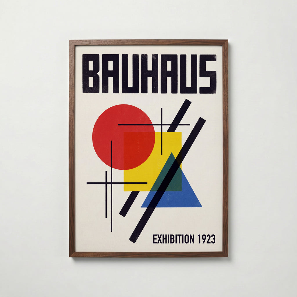 Bauhaus Exhibition 1923 Poster – valnötsram
