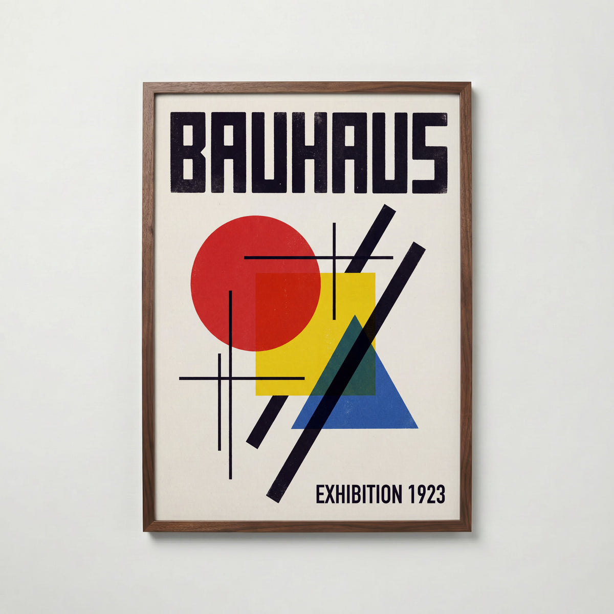 Bauhaus Exhibition 1923 Poster – valnötsram