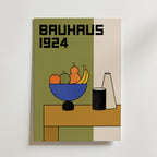 Bauhaus Fruit Bowl Poster – canvas utan passepartout