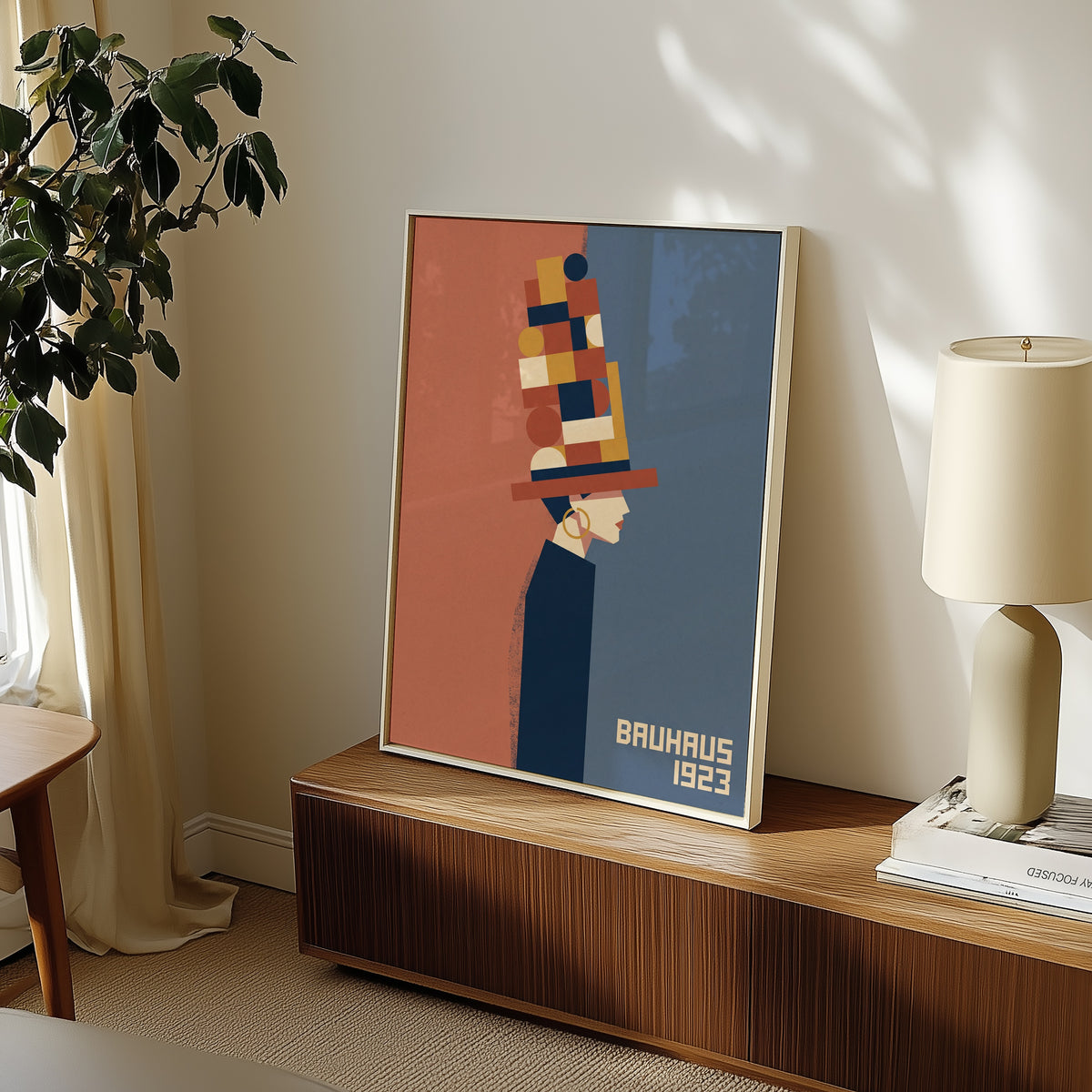 Bauhaus Hat Lady Poster – i rum 3