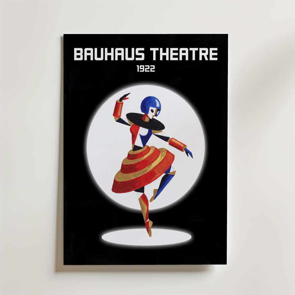 Bauhaus Theatre Poster – canvas utan passepartout