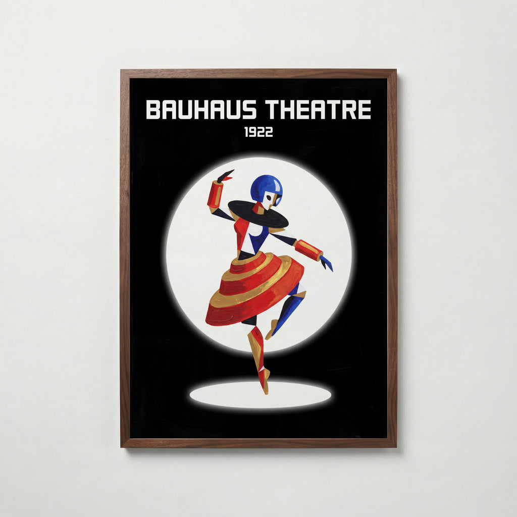 Bauhaus Theatre Poster – valnötsram