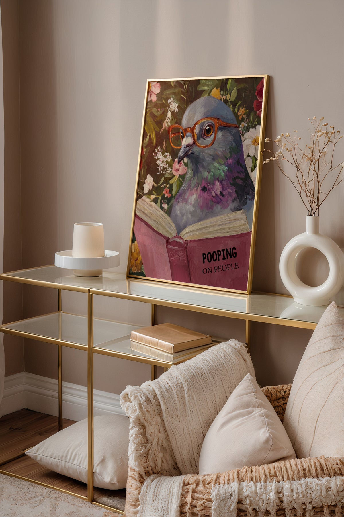 Feathered Wisdom poster i stilrent hem med modern inredning – köp enkelt hos Bozetto
