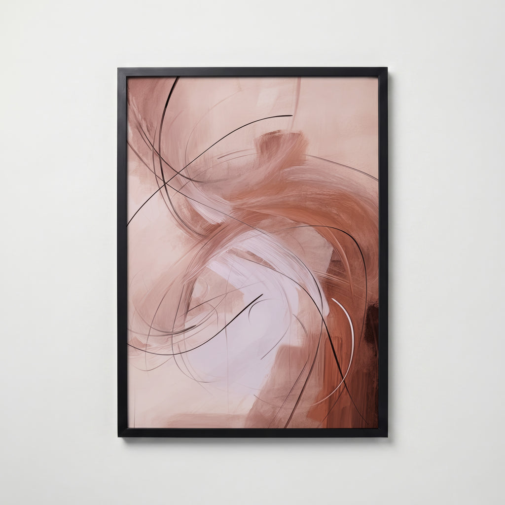 Blush Vortex Poster med ekram