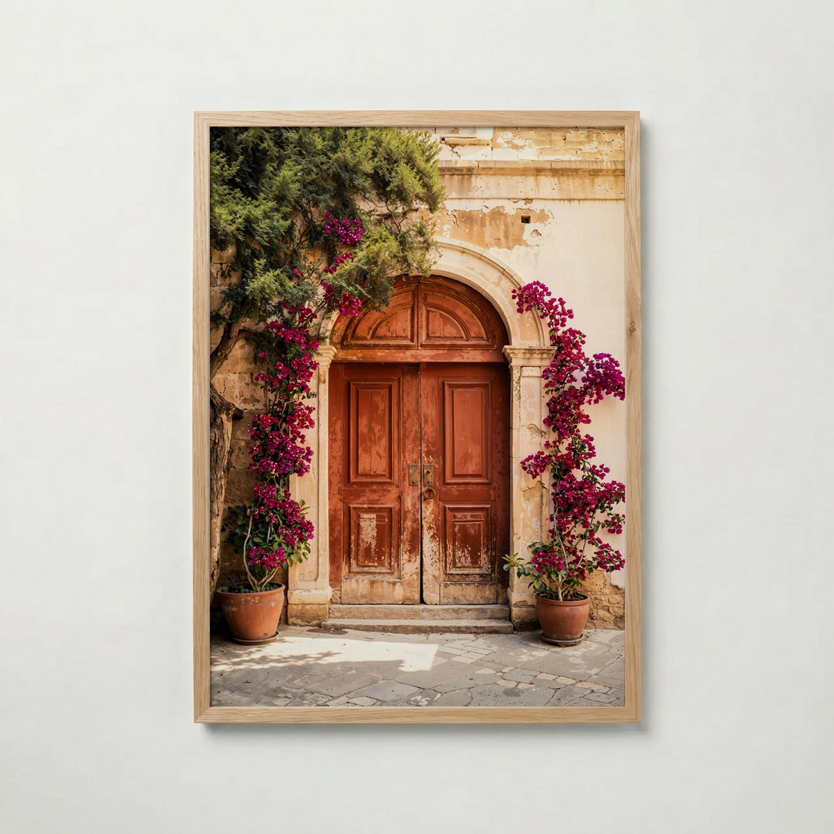Bougainvillea Door Poster med ekram