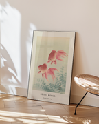 Two Veil Goldfish Ohara Koson poster visad rakt fram – Bozetto affisch i hög tryckkvalitet