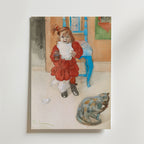 Carl Larsson Brita i – stilfullt konsttryck från Bozetto, tryckt på matt finpapper