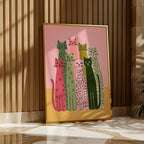Colorful Cat Lineup Poster