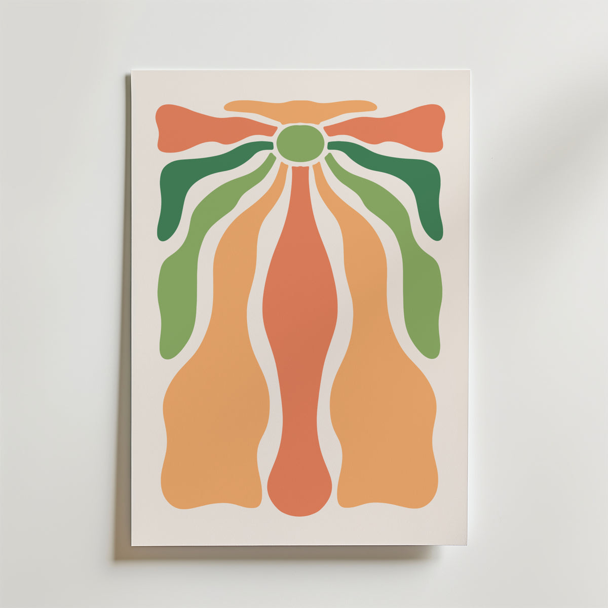 Organic Flow Shapes – stilfullt konsttryck från Bozetto, tryckt på matt finpapper