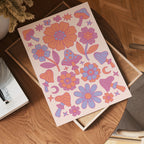Pink Psychedelic Flowers – affisch med stilfullt motiv från Bozetto i hög kvalitet