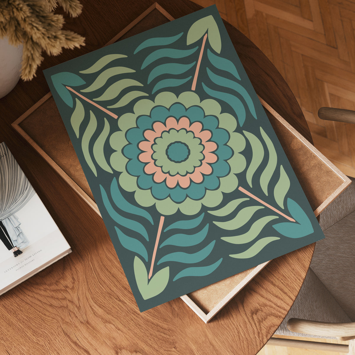 Midnight Bloom Pattern – affisch med stilfullt motiv från Bozetto i hög kvalitet