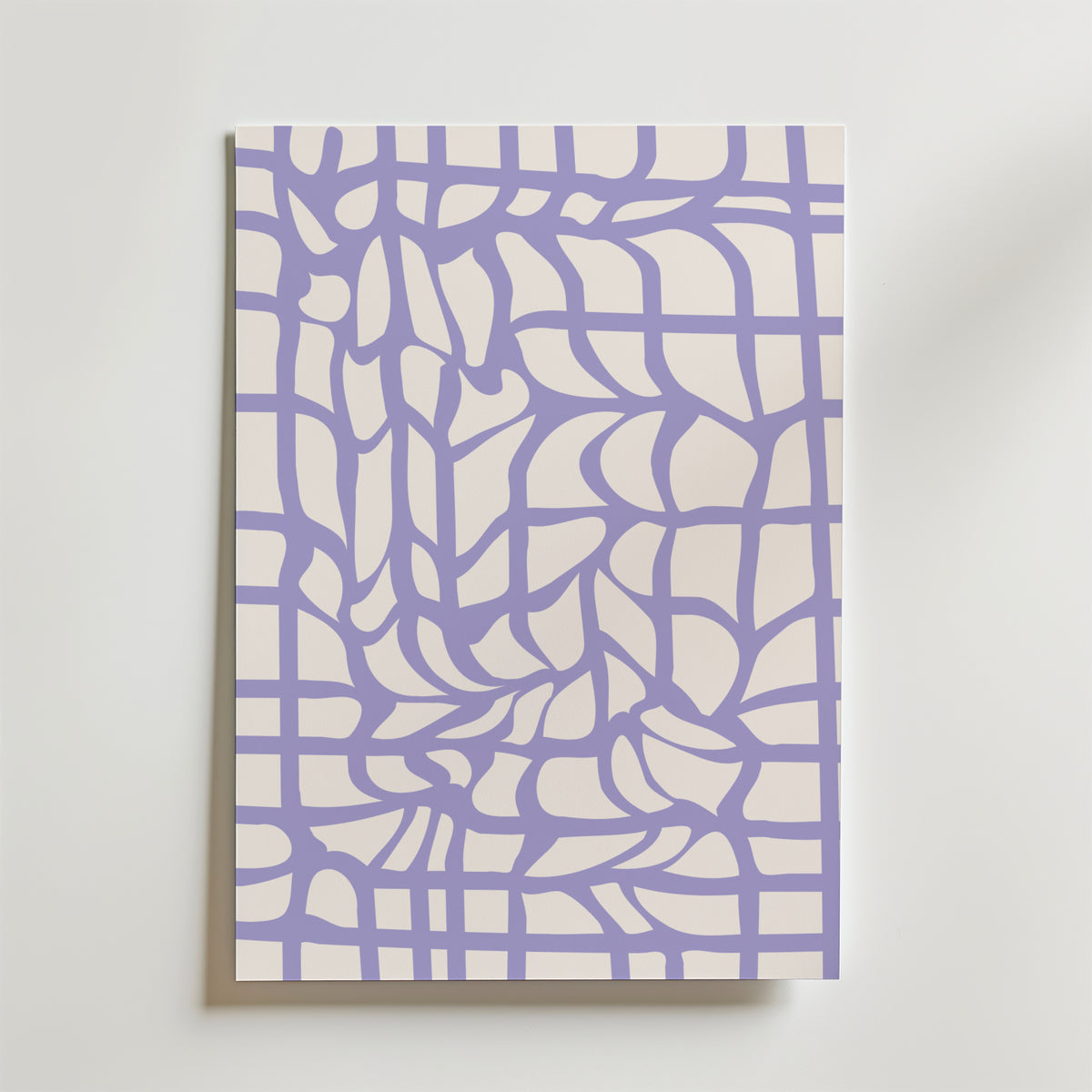 Lilac Labyrinth – stilfullt konsttryck från Bozetto, tryckt på matt finpapper i hög tryckkvalitet