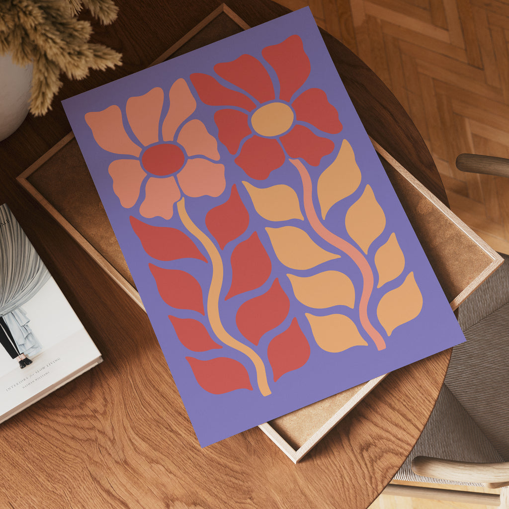Bold Bloom poster visad rakt fram – Bozetto affisch i hög tryckkvalitet i hög tryckkvalitet