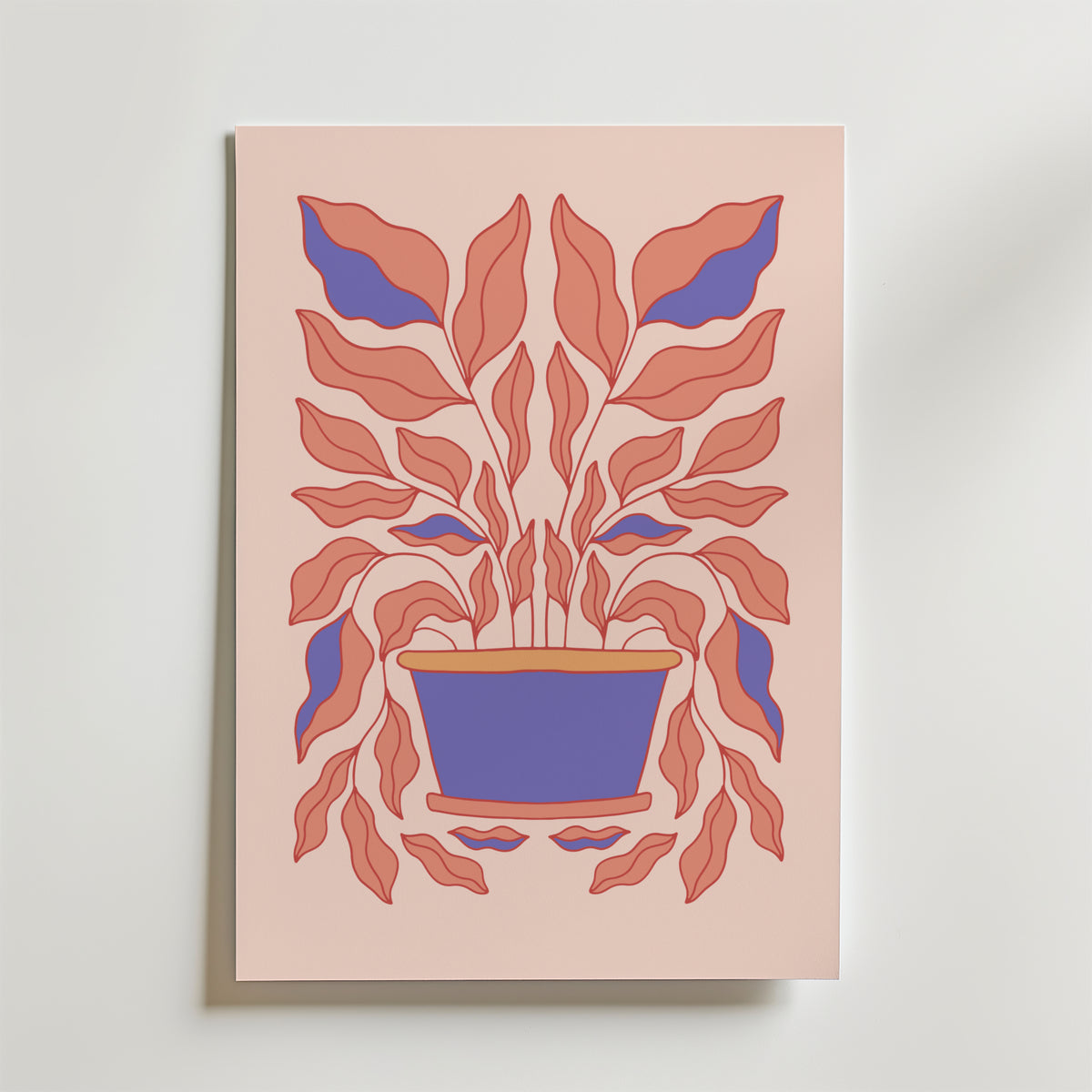 Botanical Flow – stilfullt konsttryck från Bozetto, tryckt på matt finpapper i hög tryckkvalitet