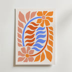 Tropical Flow Abstract – stilfullt konsttryck från Bozetto, tryckt på matt finpapper