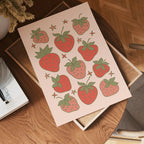 Cute Strawberries poster visad rakt fram – Bozetto affisch i hög tryckkvalitet i hög tryckkvalitet