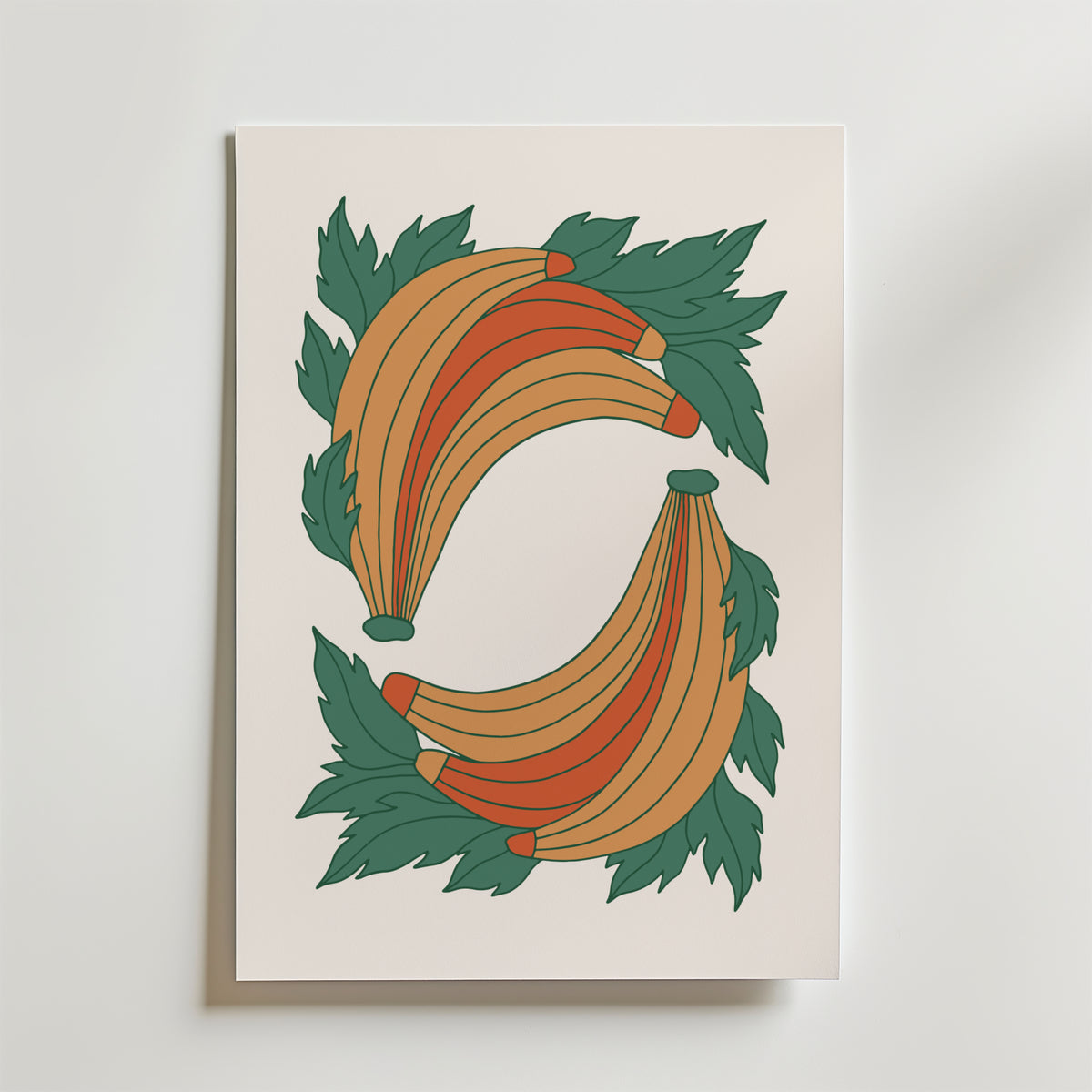Botanical Curve Harmony – stilfullt konsttryck från Bozetto, tryckt på matt finpapper