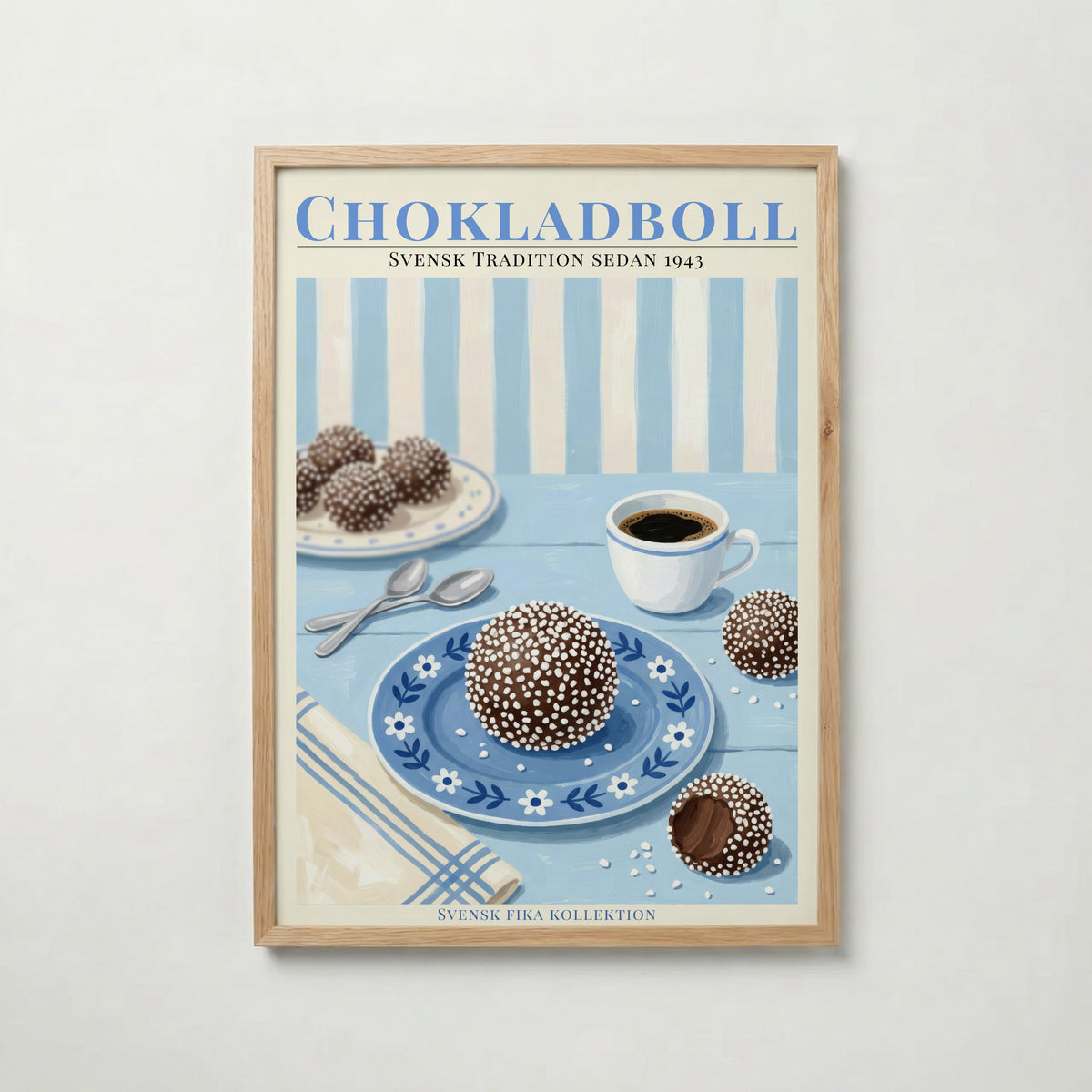 Chokladboll poster visad rakt fram – Bozetto affisch i hög tryckkvalitet i hög tryckkvalitet