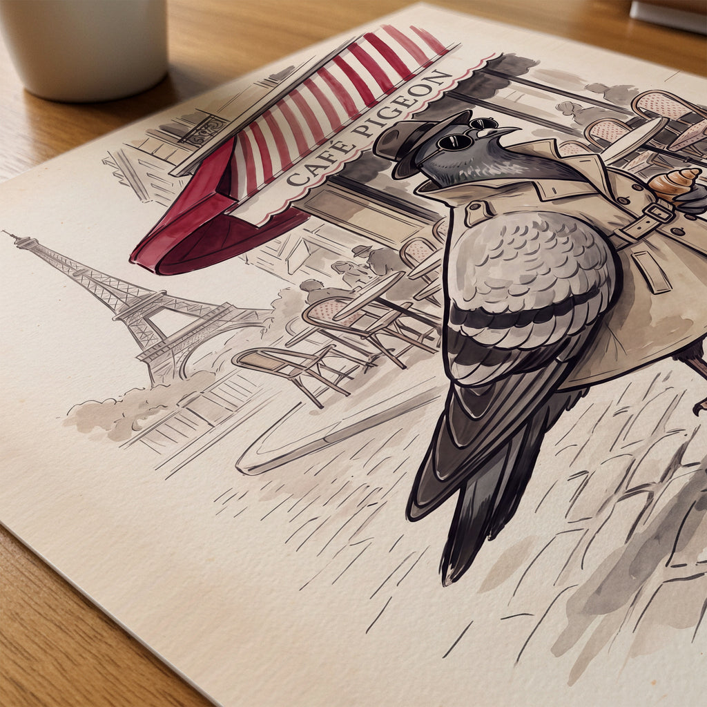 City Slicker Poster – närbild på papper