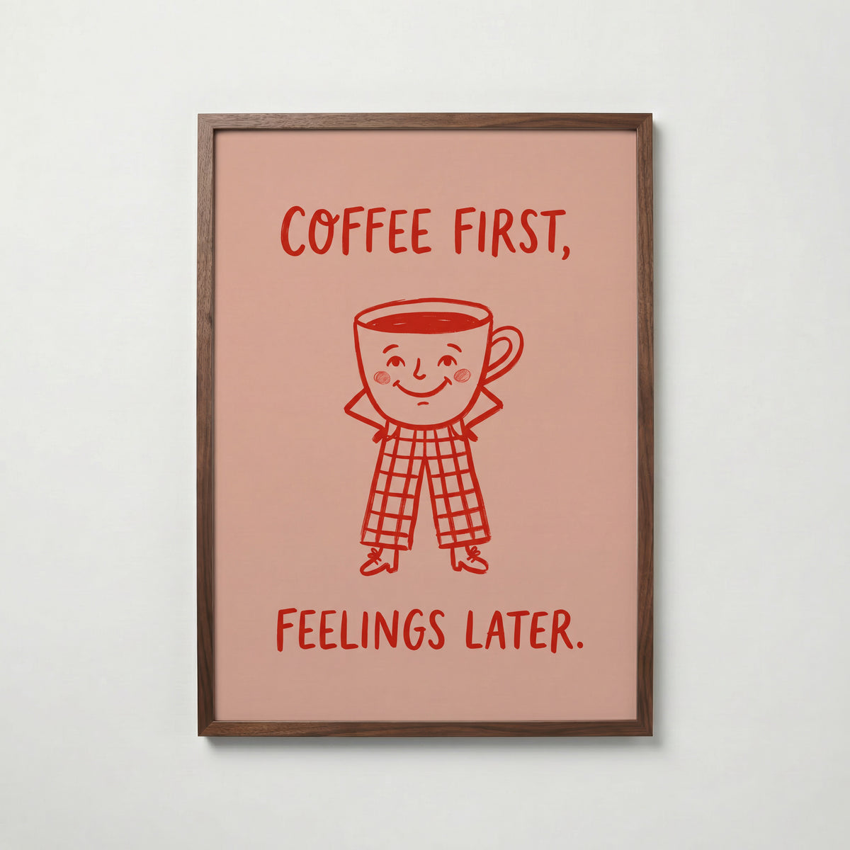 Coffee First Poster – valnötsram