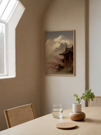 Mockup av Old Temple in Japan affisch på vägg – köp enkelt hos Bozetto i hög kvalitet