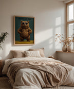 Cool Bear Poster med valnötsram