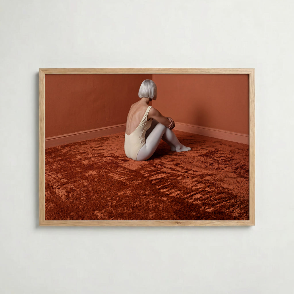 Copper Floor Poster i rumskomposition med ekram