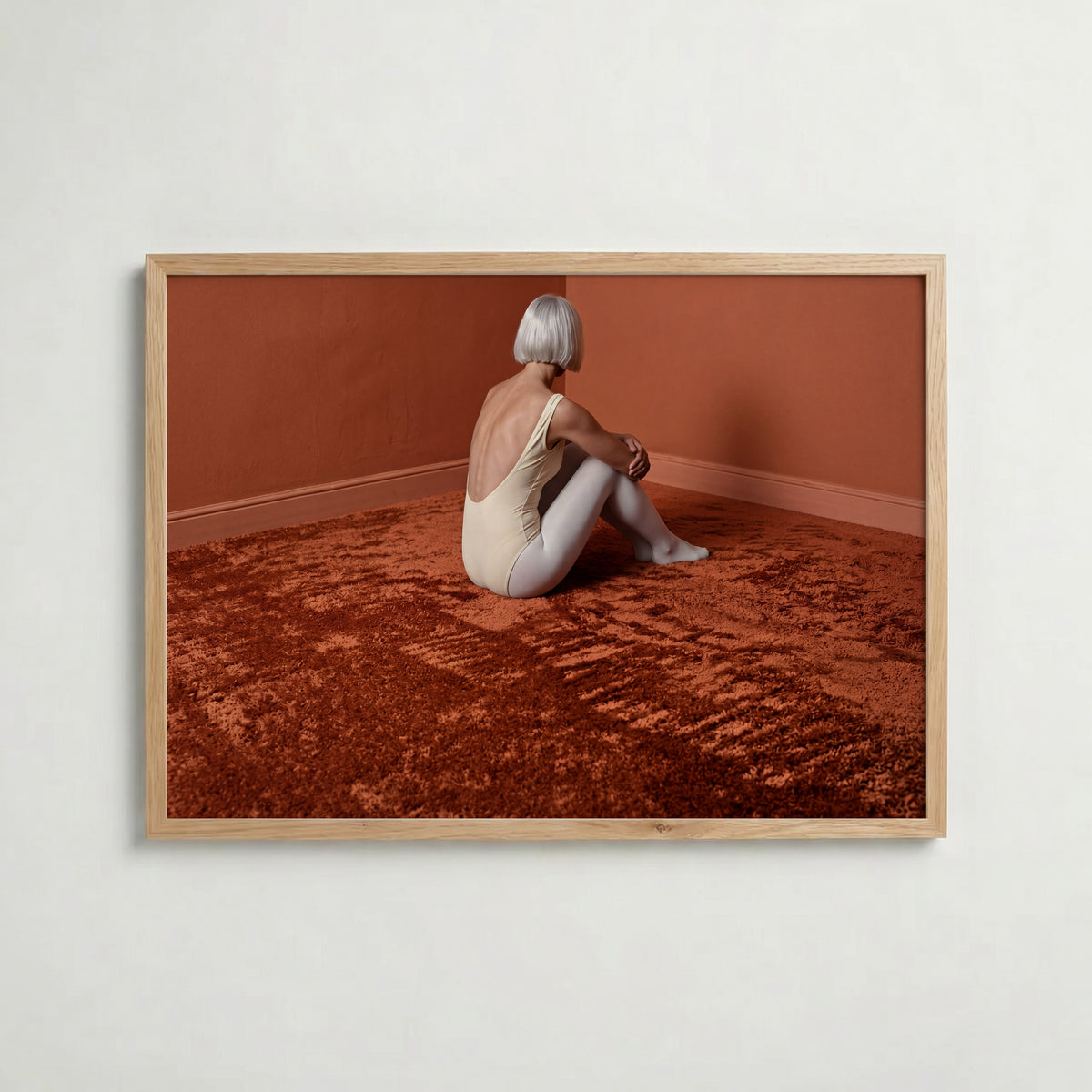 Copper Floor Poster i rumskomposition med ekram