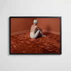 Copper Floor Poster med svart ram