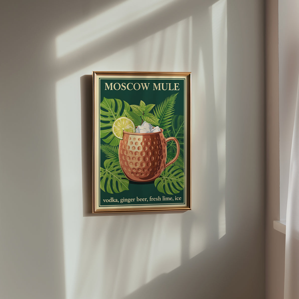 Copper Garden Poster med svart ram