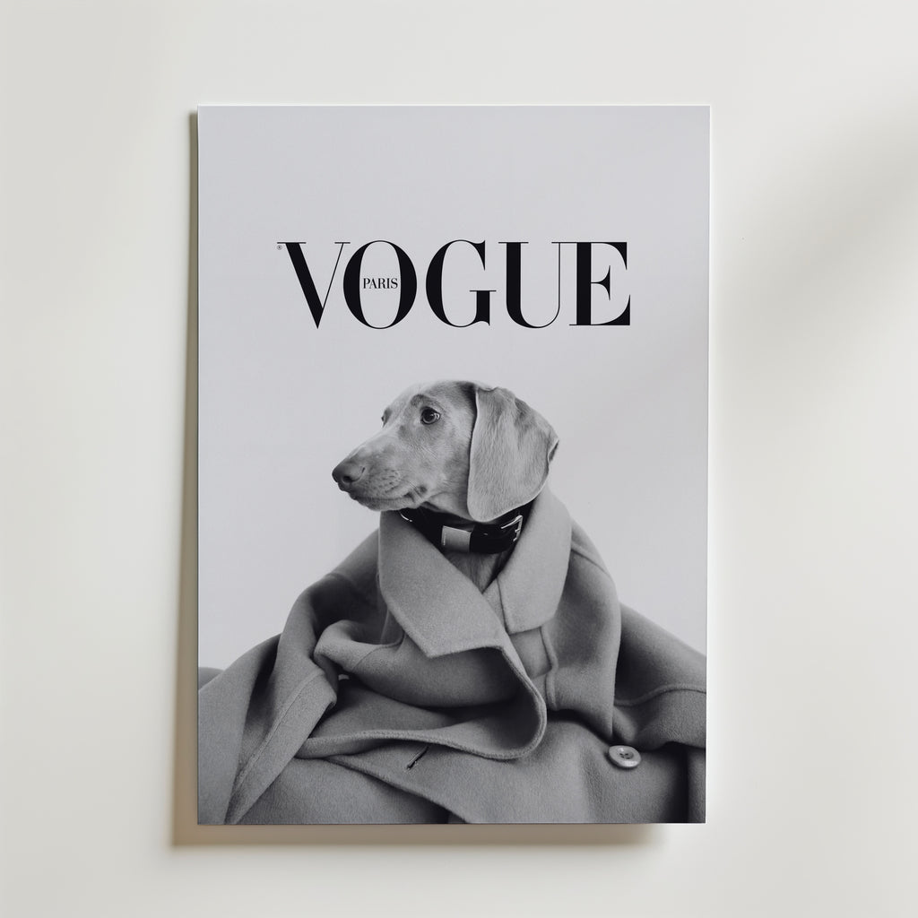 Wrapped Wool Hound Poster – canvas utan passepartout