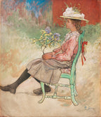 Carl Larsson Dagmar Grill 1909 – stilfullt konsttryck från Bozetto, tryckt på matt finpapper