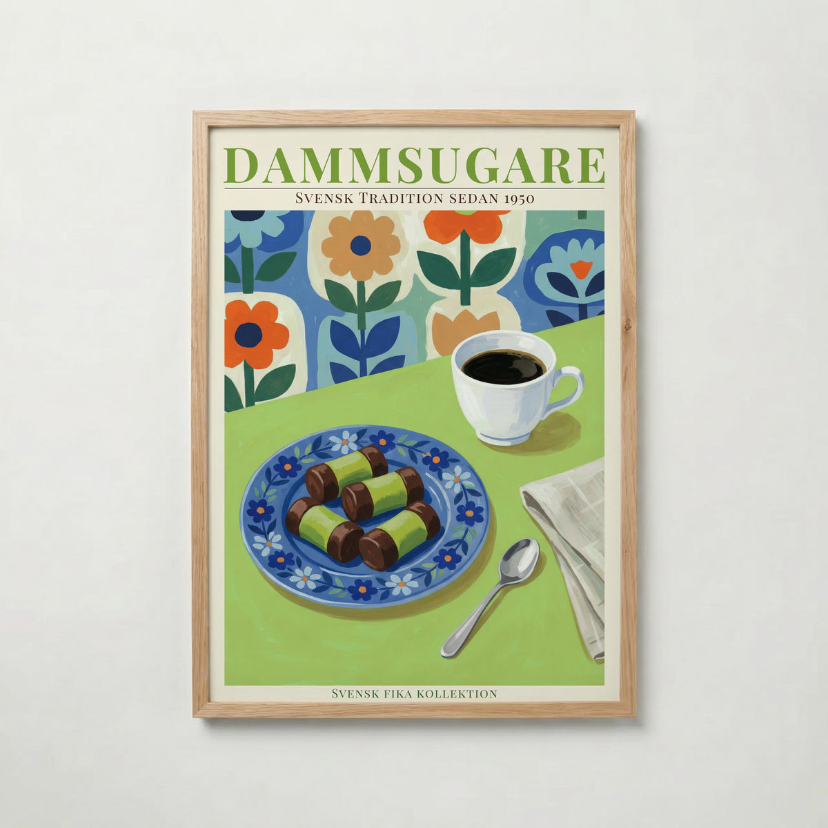 Dammsugare (Punchrulle) – affisch med stilfullt motiv från Bozetto i hög kvalitet