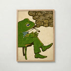 Dapper Frog poster visad rakt fram – Bozetto affisch i hög tryckkvalitet i hög tryckkvalitet