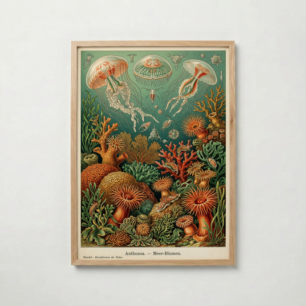 Deep Sea Bloom Poster med ekram