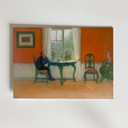 Carl Larsson Ehtoja luetaan – stilfullt konsttryck från Bozetto, tryckt på matt finpapper