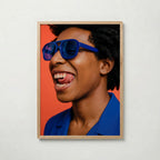 Electric Blue Poster med ekram