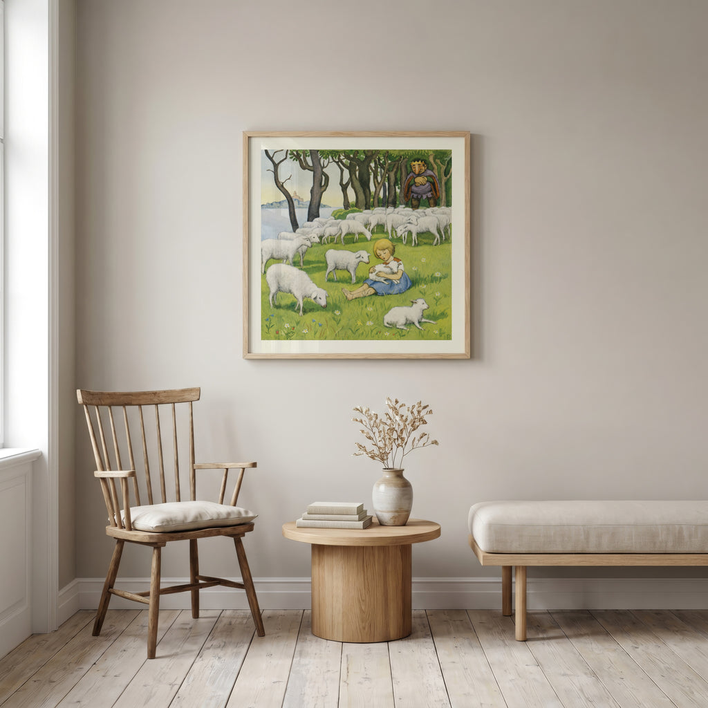 Elsa Beskow Resan till landet – se tillgängliga storlekar för din Bozetto poster