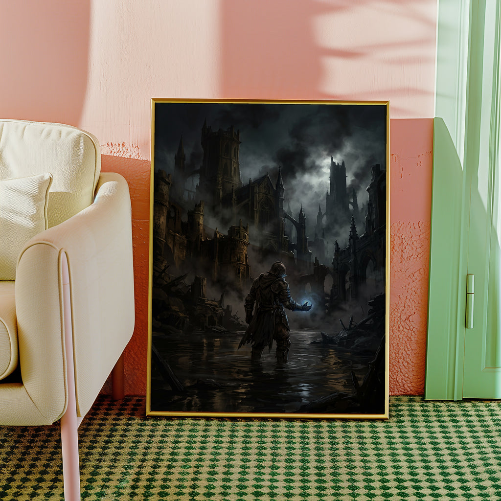 Ember Citadel Poster med svart ram