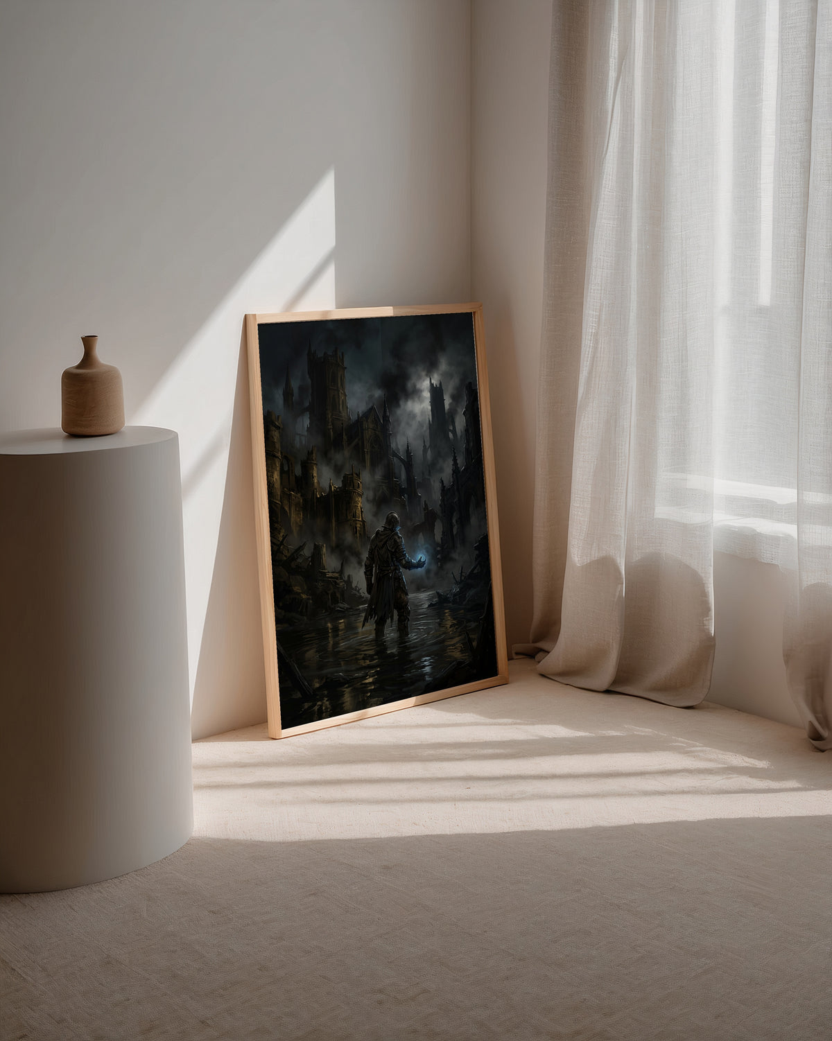 Ember Citadel Poster med valnötsram