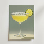 Golden Margarita Drink – stilfullt konsttryck från Bozetto, tryckt på matt finpapper