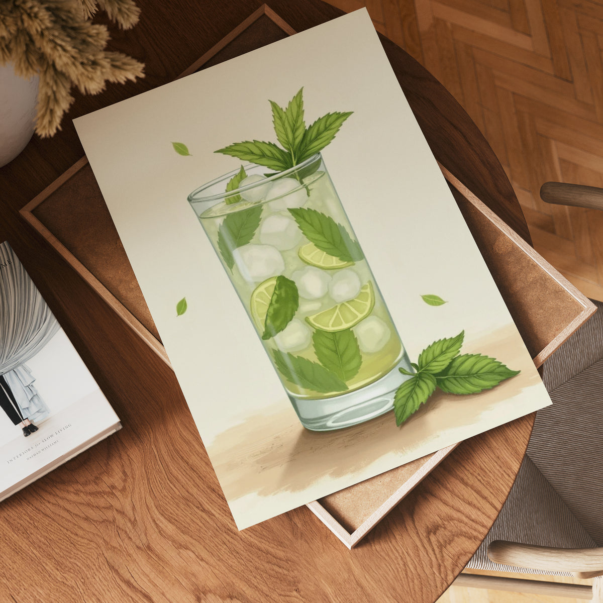 Iced Mojito Drink – affisch med snyggt motiv, köp enkelt hos Bozetto i flera storlekar
