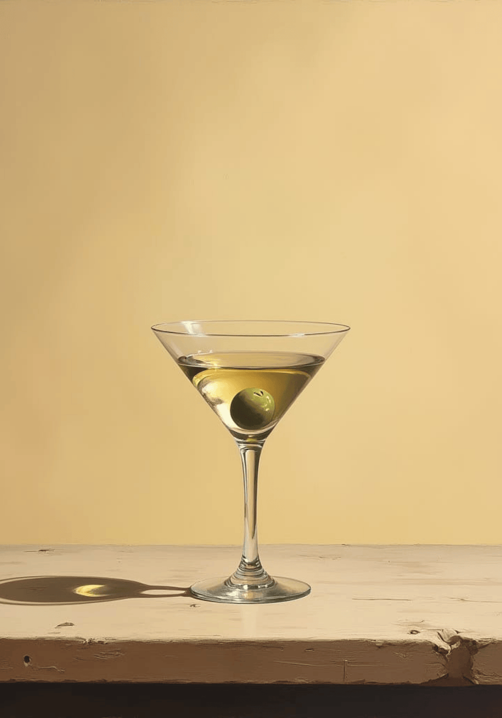 Classic Simple Martini poster visad rakt fram – Bozetto affisch i hög tryckkvalitet