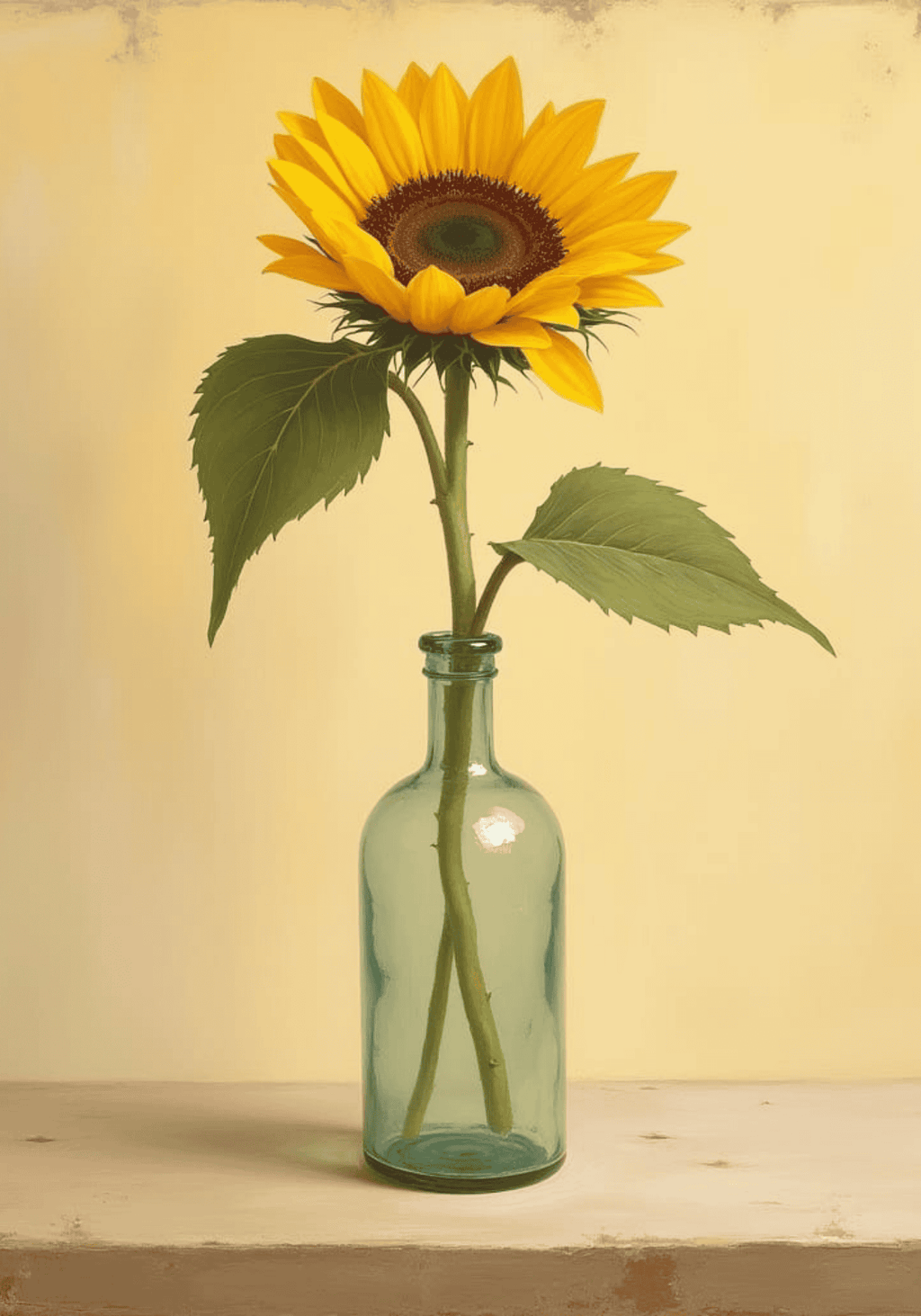 Minimalist glass vase – köp enkelt hos Bozetto konsttryck i hög kvalitet i hög kvalitet