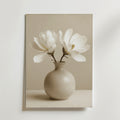 Elegant Ceramic Vase White – stilfullt konsttryck från Bozetto, tryckt på matt finpapper