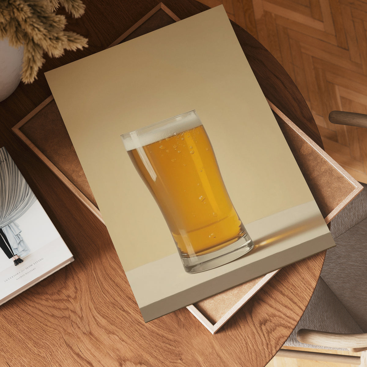 Beer Pint Drink poster visad rakt fram – Bozetto affisch i hög tryckkvalitet i hög tryckkvalitet
