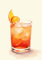 Orange cocktail Drink – affisch med snyggt motiv, köp enkelt hos Bozetto i flera storlekar