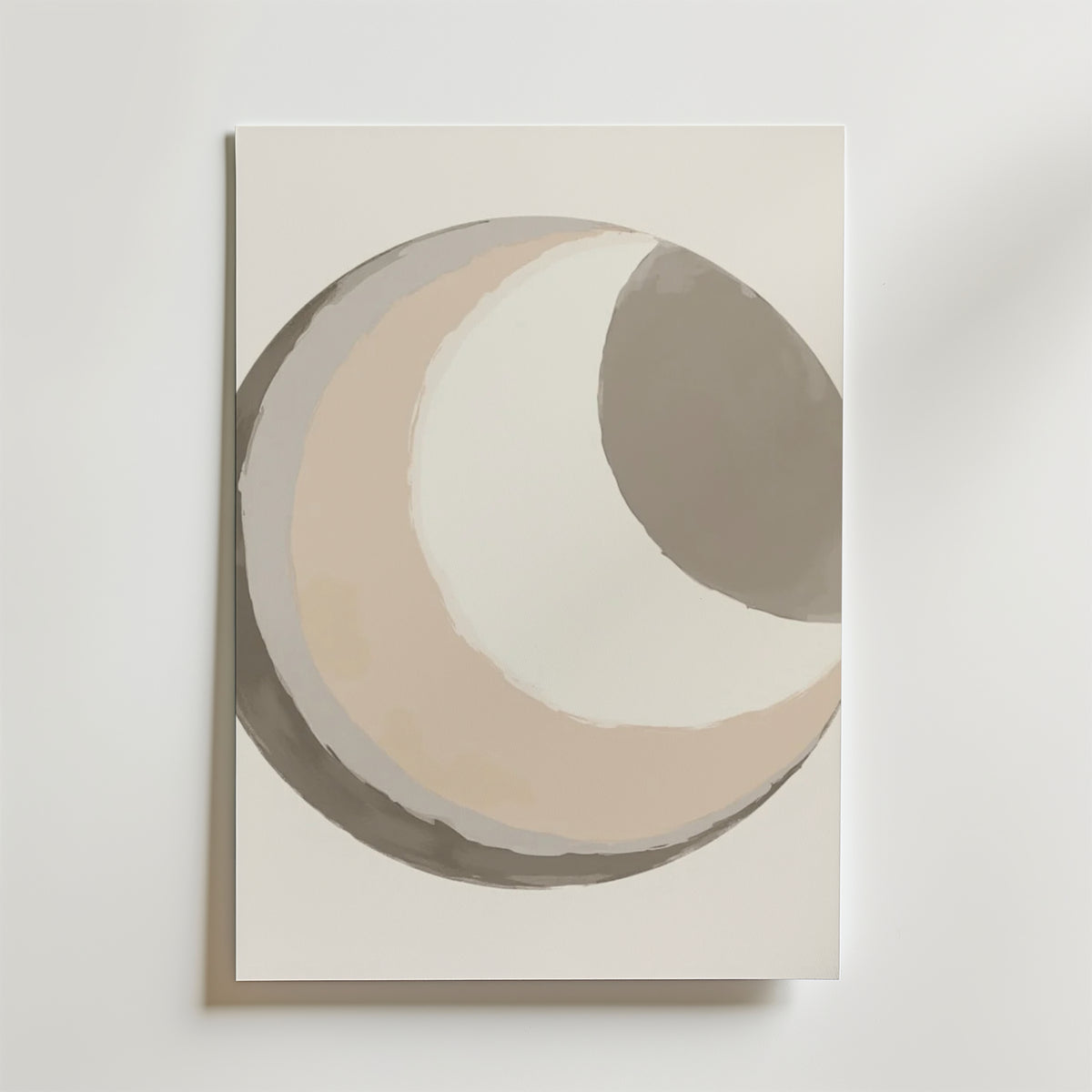 Abstract Moon – stilfullt konsttryck från Bozetto, tryckt på matt finpapper i hög tryckkvalitet
