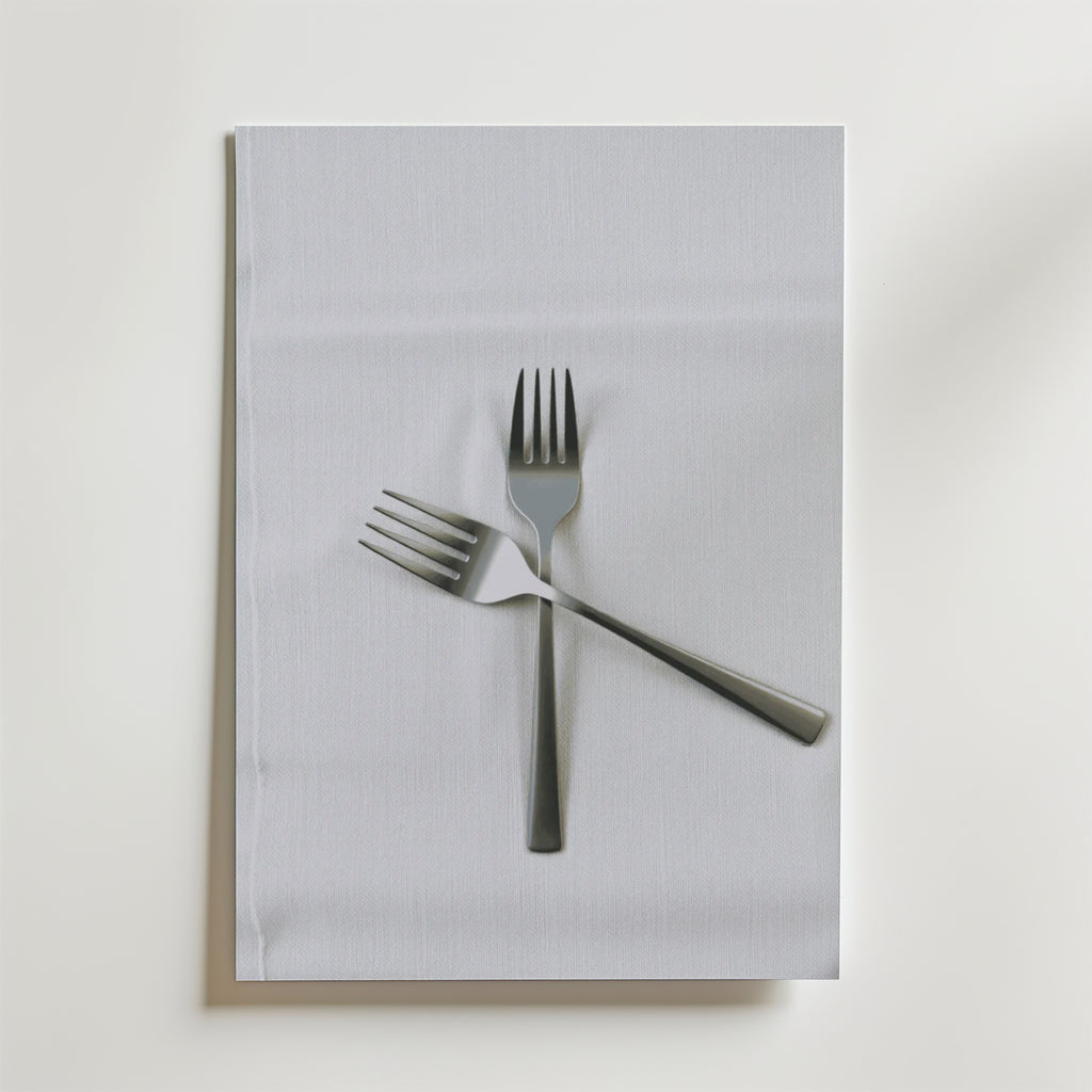 Classic Forks – stilfullt konsttryck från Bozetto, tryckt på matt finpapper i hög tryckkvalitet